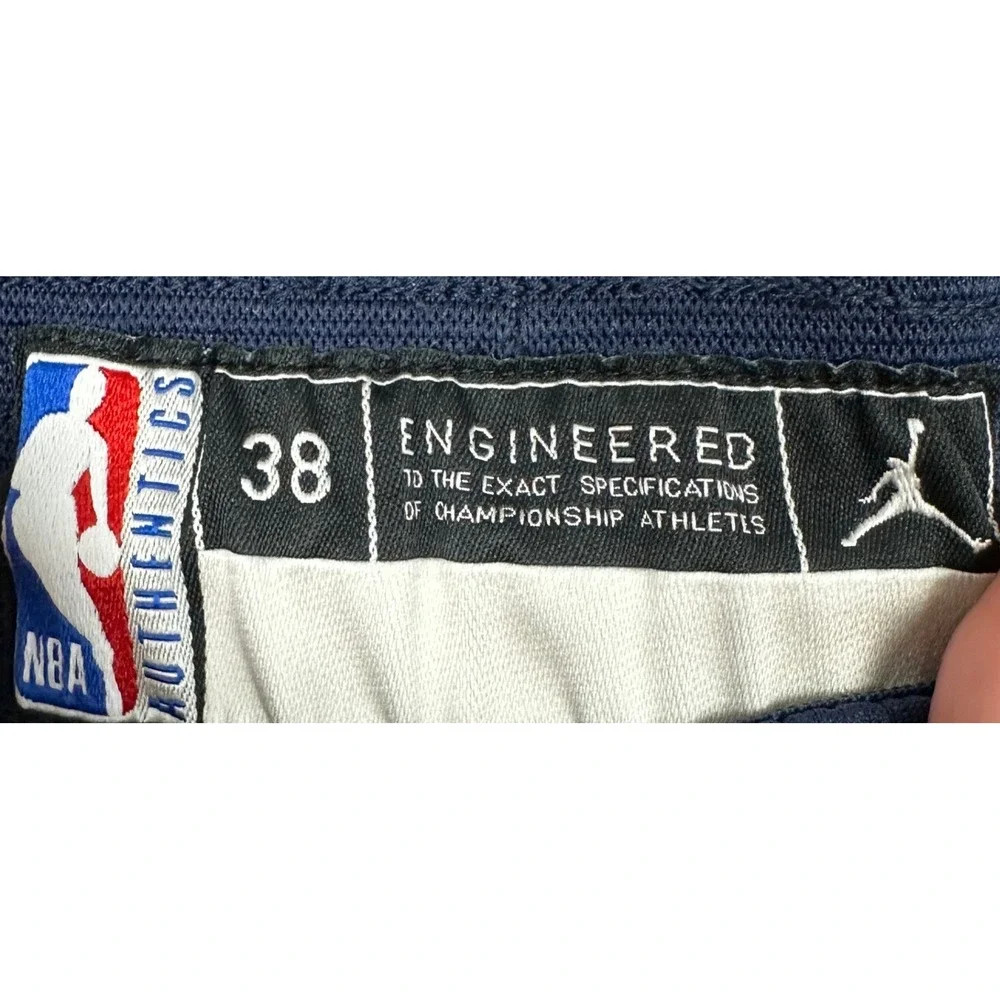 Dallas Mavericks Jordan Shorts Mens Large Navy Blue NBA Basketball Activewear
